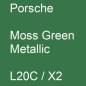 Preview: Porsche, Moss Green Metallic, L20C / X2.